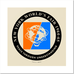 1964 1965 New York World's Fair Circle Pin Color Posters and Art